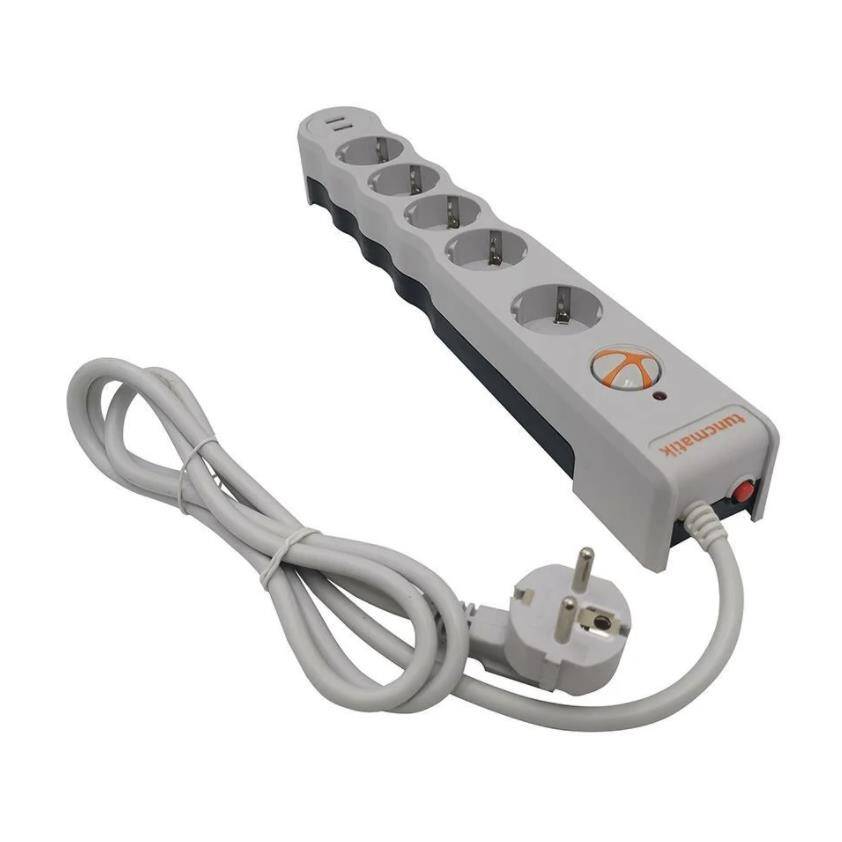BEŞLİ ENERJİ KORUMA PRİZİ +2 USB-BEYAZ - 2