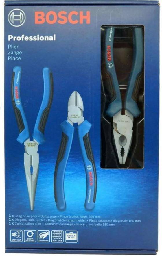 Bosch Professional Pense Seti 3 Parça (Yan Keski - Pense - Kargaburun ) 3 Parça - 1