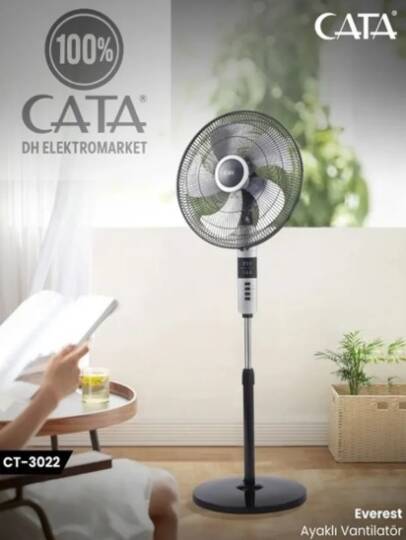 CATA CT-3022 Everest 70W Kumandalı Ayaklı Vantilatör - 1