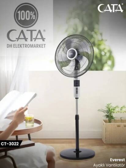 CATA CT-3022 Everest 70W Kumandalı Ayaklı Vantilatör - 1