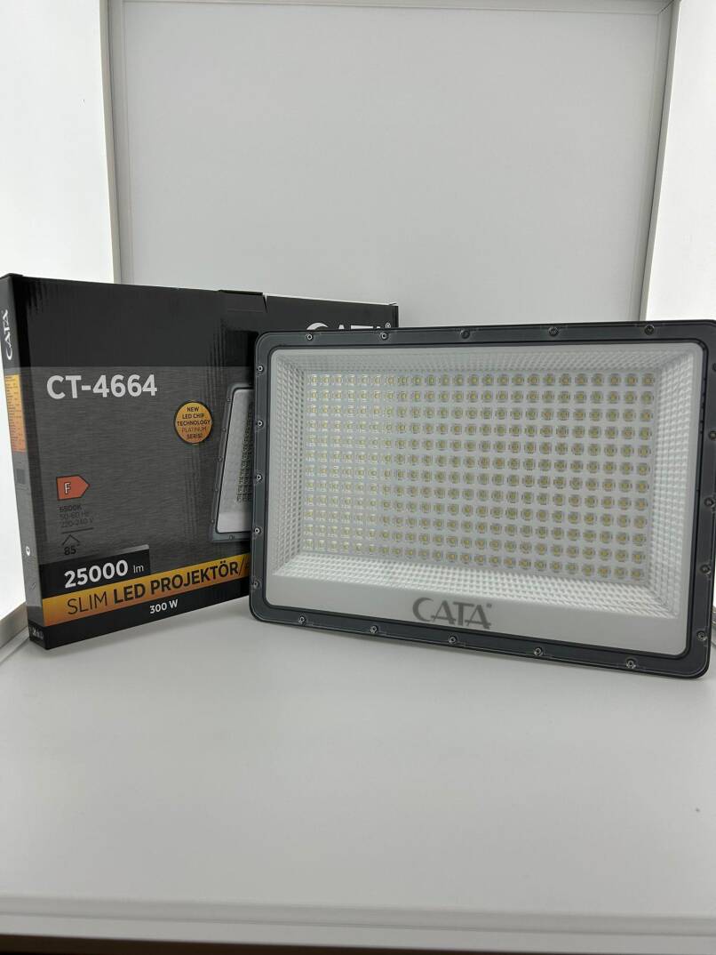 CT-4664 300W SLİM LED PROJEKTÖR(BEYAZ) - 1
