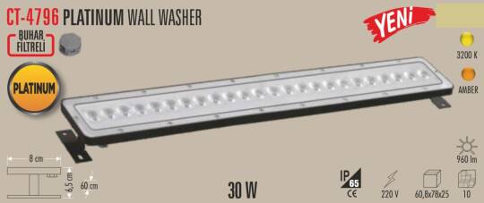 CT-4796A Cata GÜNIŞIĞI 35W Platinium Wall Washer (sarı ışık) - 2