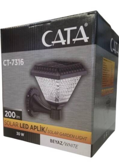 Ct-7316 30w Solar Led Aplik 6500k Beyaz - 3
