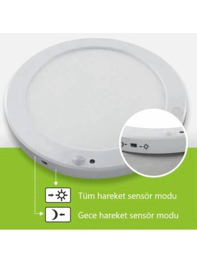 CT-9247 18W SENSÖRLÜ SIVA ÜSTÜ LED ARMATÜR (BEYAZ) - 3