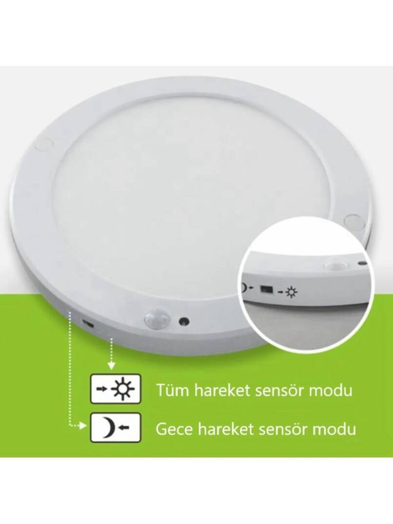 CT-9247 18W SENSÖRLÜ SIVA ÜSTÜ LED ARMATÜR (BEYAZ) - 3