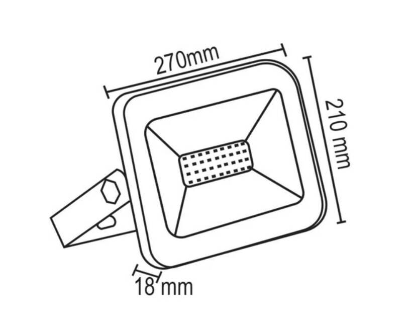 Forlife 100 Watt Slim Kasa LED Projektör (GÜNIŞIĞI) - 3