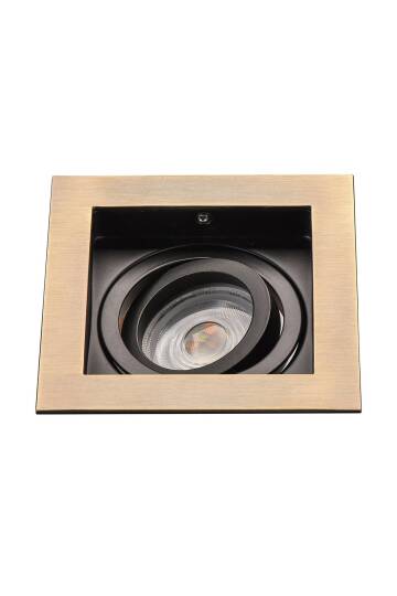 JH639 AB Hareketli Kare Spot (ANTİK BRONZ&SİYAH) - 1