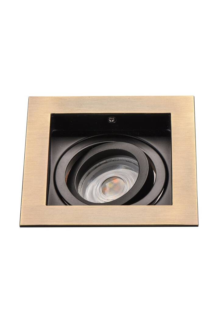 JH639 AB Hareketli Kare Spot (ANTİK BRONZ&SİYAH) - 1