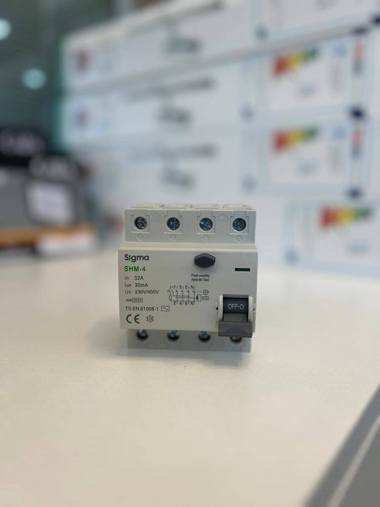Kaçak Akım Koruma Rölesi 4P 32A 30mA SİGMA - 1