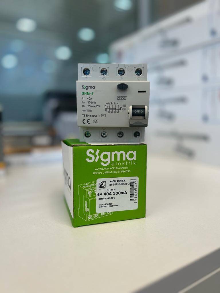 Kaçak Akım Koruma Rölesi 4P 40A 300mA SİGMA - 2