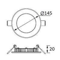 LD469 Slim Yuvarlak LED Panel 9W (6500K)(5 ADET) - 4