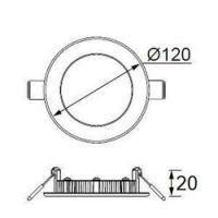 LD471 Slim Yuvarlak LED Panel 6W (3000K)(5 ADET) - 4
