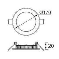 LD472 Slim Yuvarlak LED Panel 12W (3000K)(5 ADET) - 4