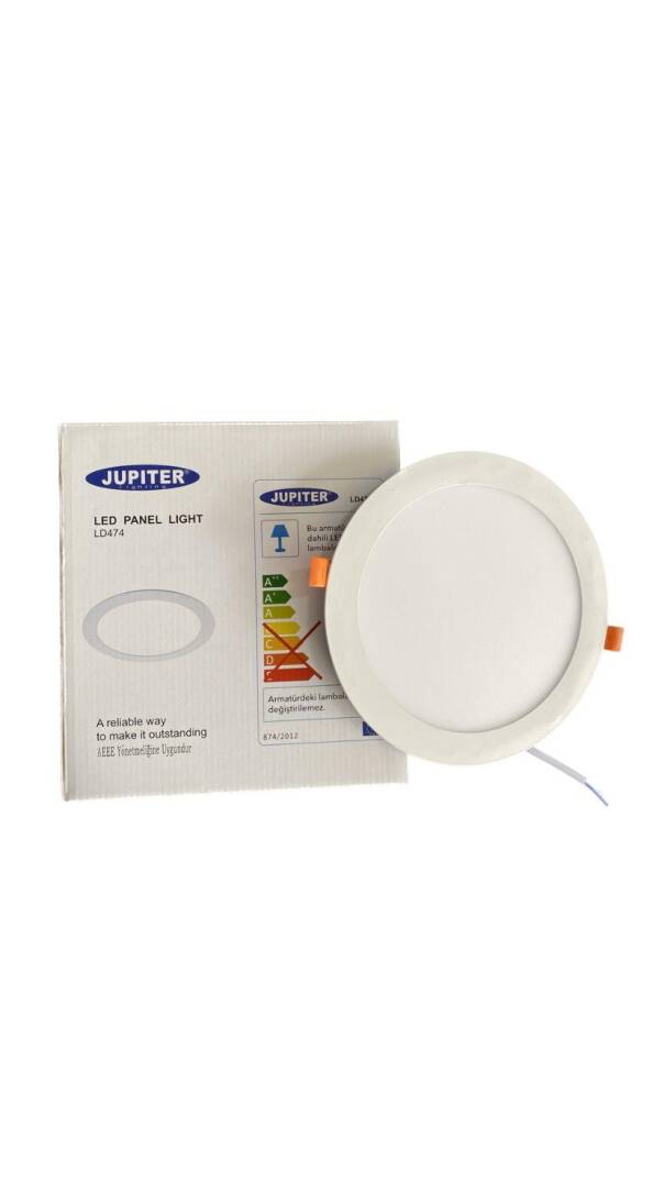 LD474 Slim Yuvarlak LED Panel 15W (6500K)(5 ADET) - 2
