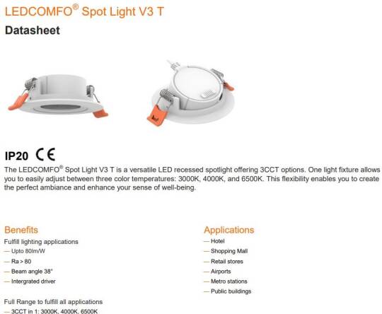 OSRAM LEDCOMFO Spot Light V3 T - 4