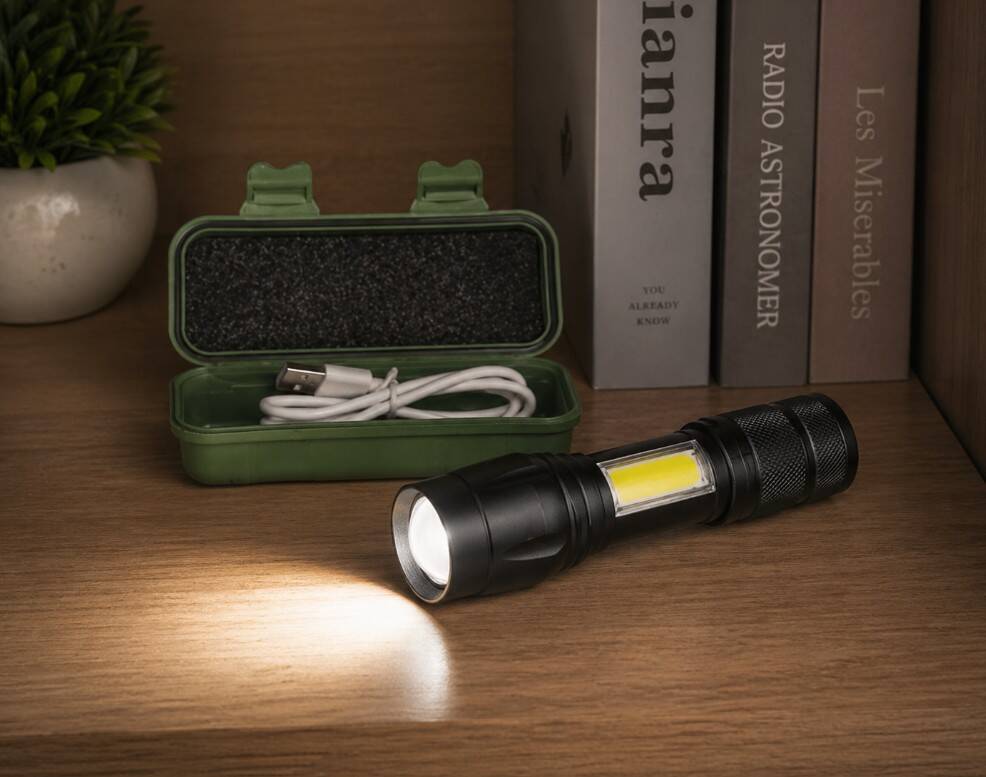 CT-8024 KANDIRA CEP LED EL FENERİ (9 CM) - 2