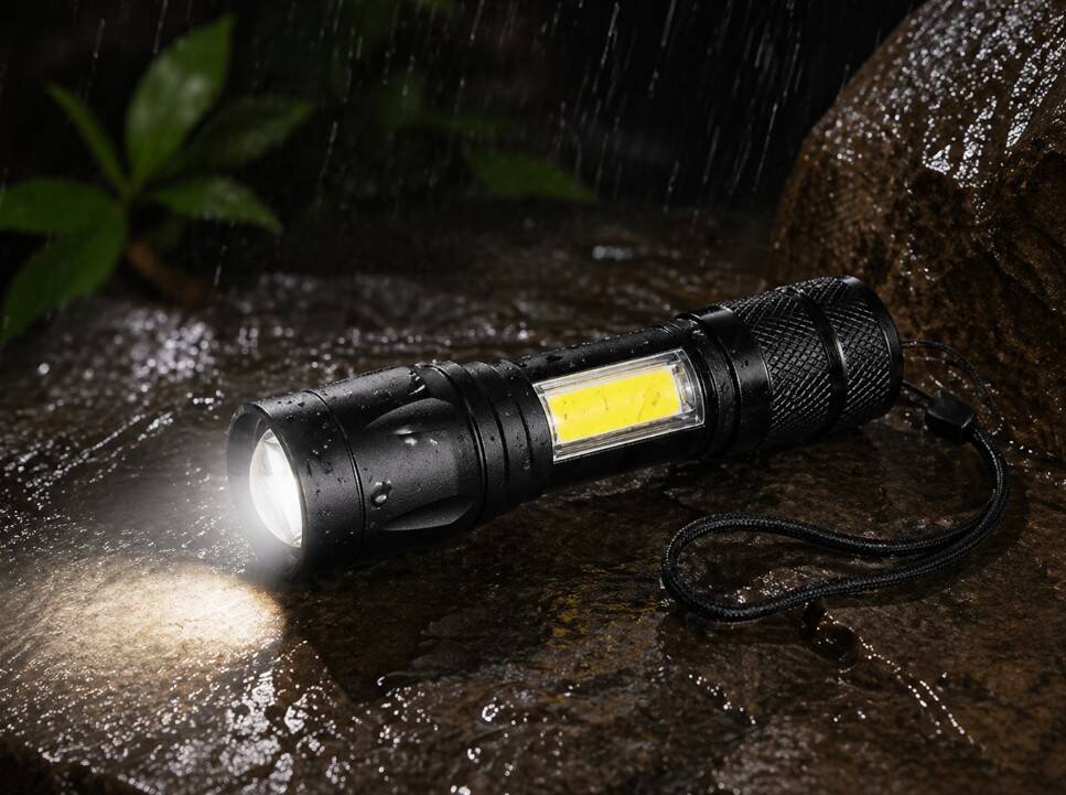 CT-8024 KANDIRA CEP LED EL FENERİ (9 CM) - 3