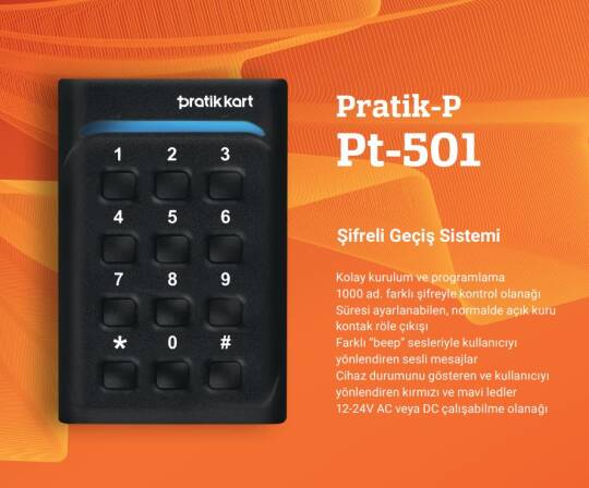 PRATİK PT-501 ŞİFRELİ GEÇİŞ CİHAZI - 2