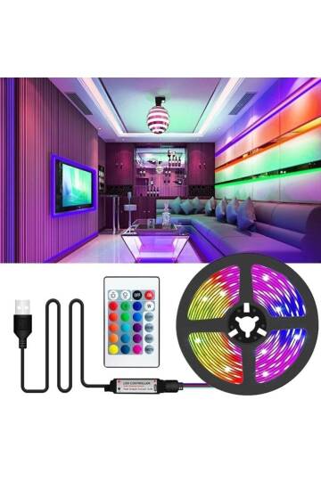 RGB ŞERİT LED SET (USB GİRİŞLİ) - 2