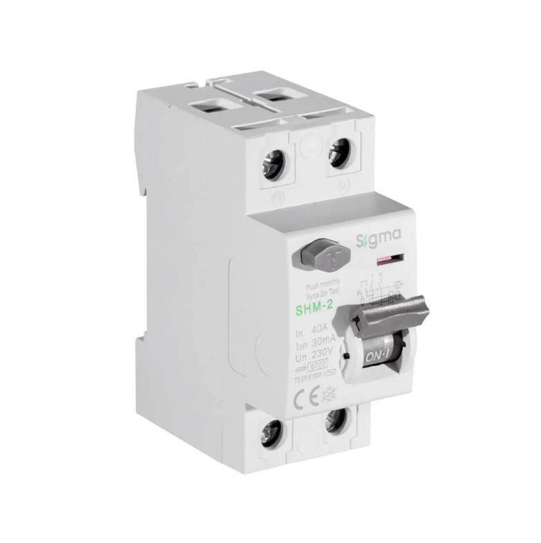 SİGMA Kaçak Akım Koruma Rölesi 2P 40A 30mA - 1