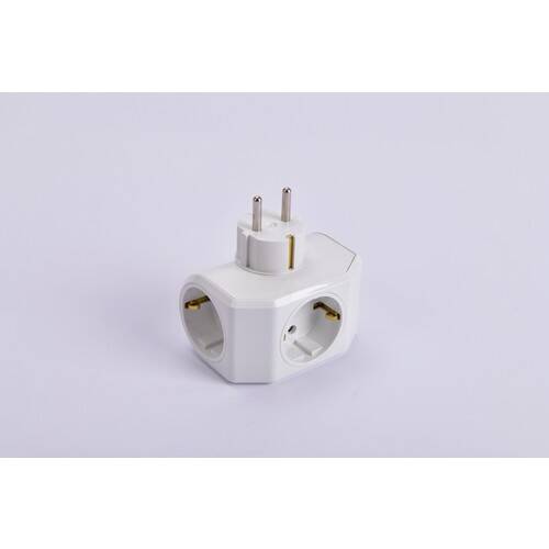 Yonca Plus Beyaz Üçlü Topraklı Priz - 2