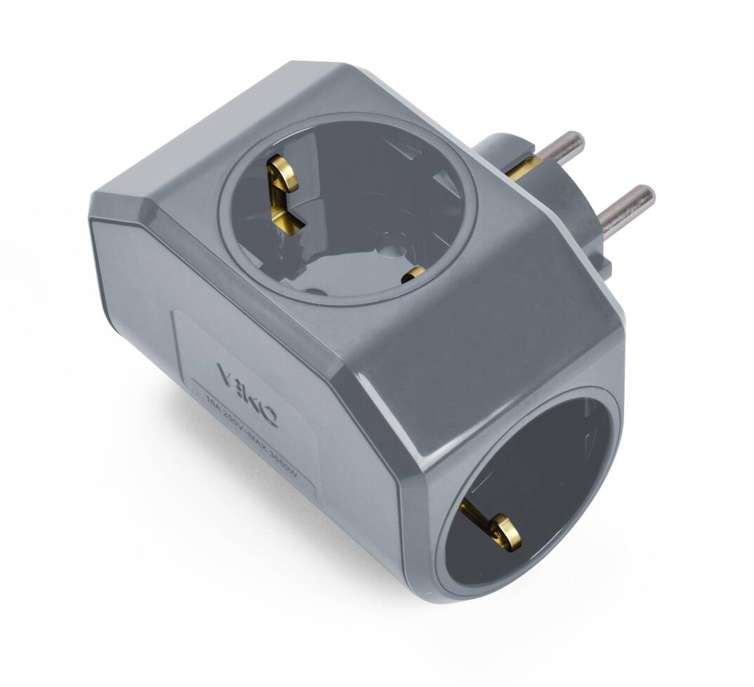 Yonca Plus GRİ Üçlü Topraklı Priz - 1